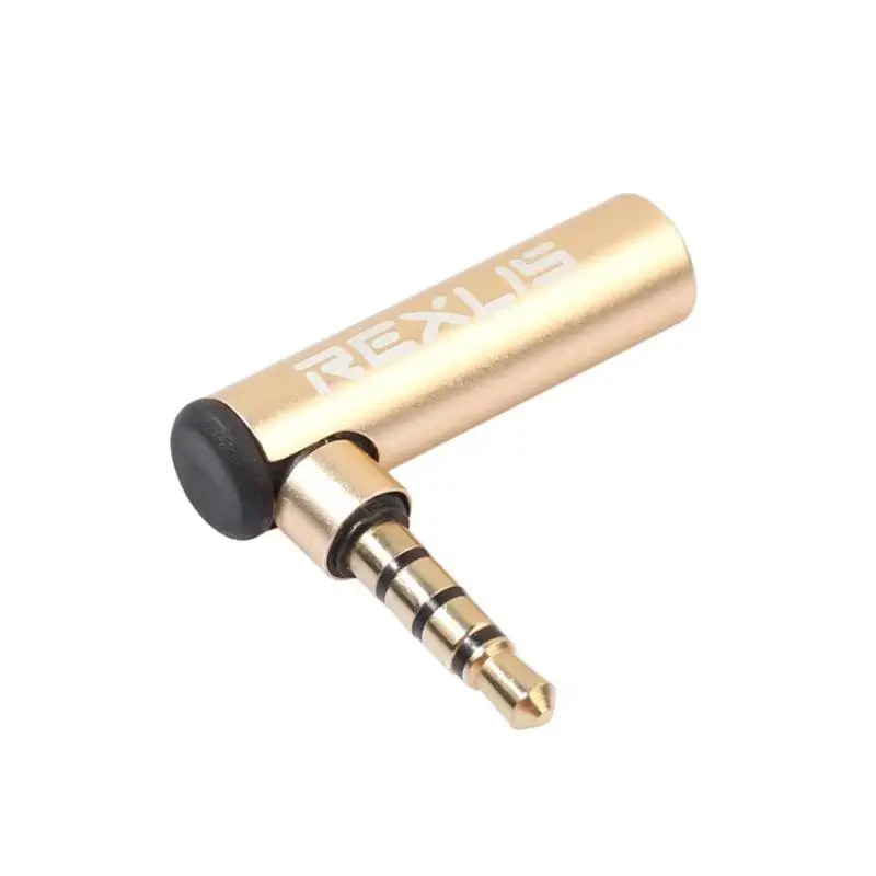 

Gold Plated 3.5mm Male to Female 90 Degree Right Angled Adapter Audio Microphone Jack Stereo Plug Connector Plug & Connectors