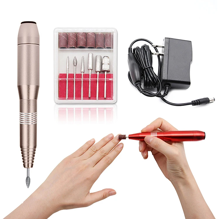 

Ebay amazon hot selling nail file electric professional drill for Gels Acrylics, Red/champagne