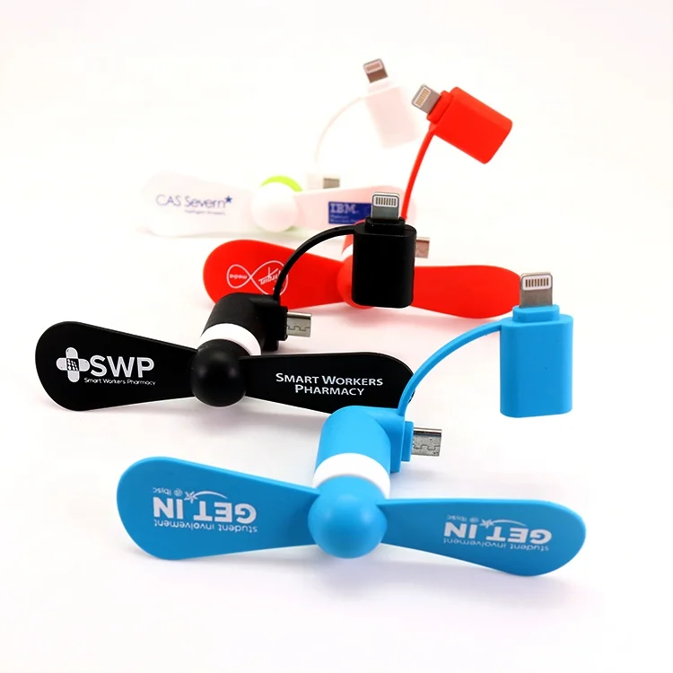 

2019 fashionable portable usb mini fan for mobile, usb phone fan 2 in1 air cooler fan, Customized