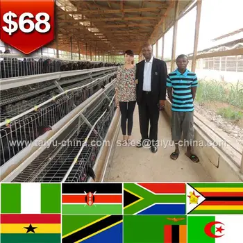 4 Tier Chicken Layer Battery Cage For Tanzania Poultry Farm For Sale