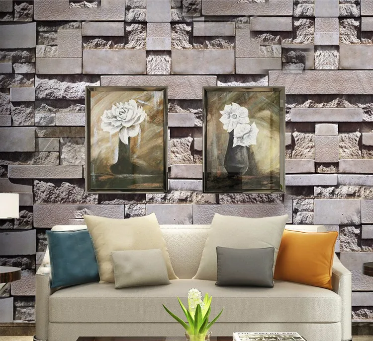 Washable Removable Vinyl 3d Brick Wallpaper Buy 3d Brick Wallpaper 3d