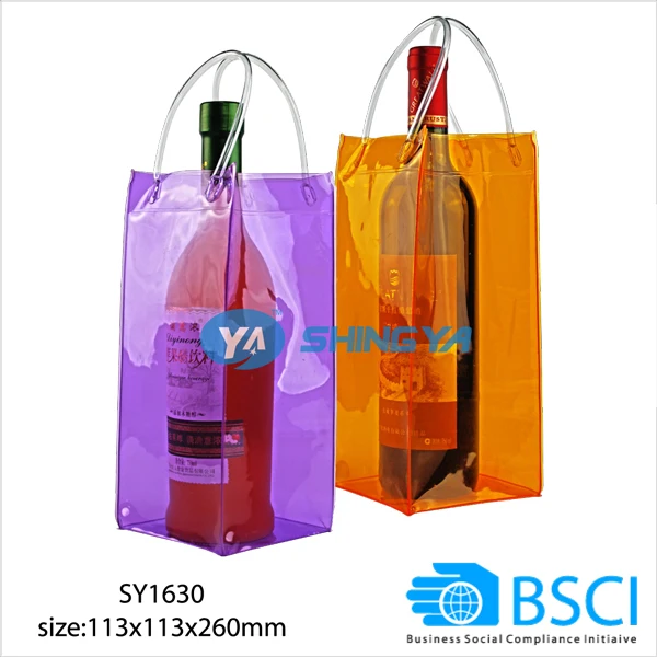 plastic wine cooler bags