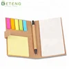 Hot Sale Kraft Cover Bamboo Sticky Note with Pen