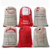 Christmas Sacks Santa Stocking Gift Sack Express Delivery Present Gift Storage Bag From North Pole Red Drawstring Gift Bag