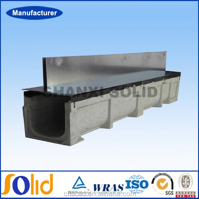 High Load Drain Gutters Polymer Concrete Rain Drainage Channel