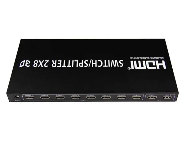 

HDMI Switch Splitter 2X8 port for DVD Players and Stellite Receivers, Digital Projectors, A/V Receivers, N/a