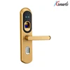 Code smart door lock mechanical key lock USA cylinder lock with finger print scanner