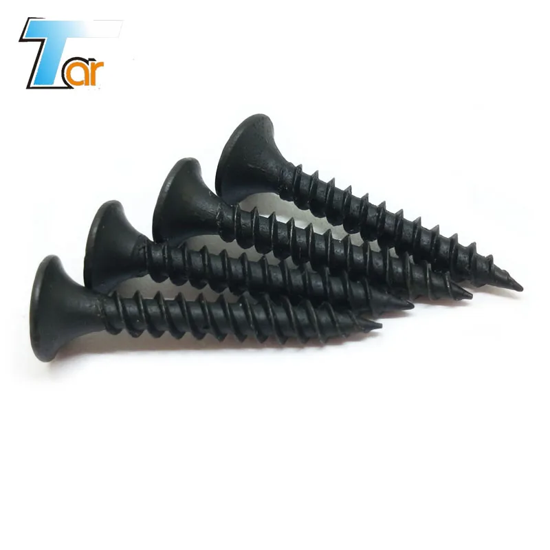 
Black phosphated fine and coarse thread ph drive drywall screw 