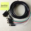 customized cable VGA HD15Pin male to RCA BNC male for Display advertising screen Custom Length