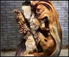 Wooden tree root carving dharma decoration root carving natural wood