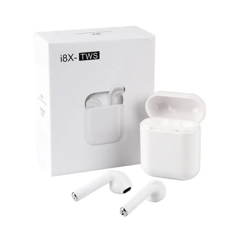 

I8X Magnetic Wireless Call Earbuds Blue tooth Headphones With Charging Box, White