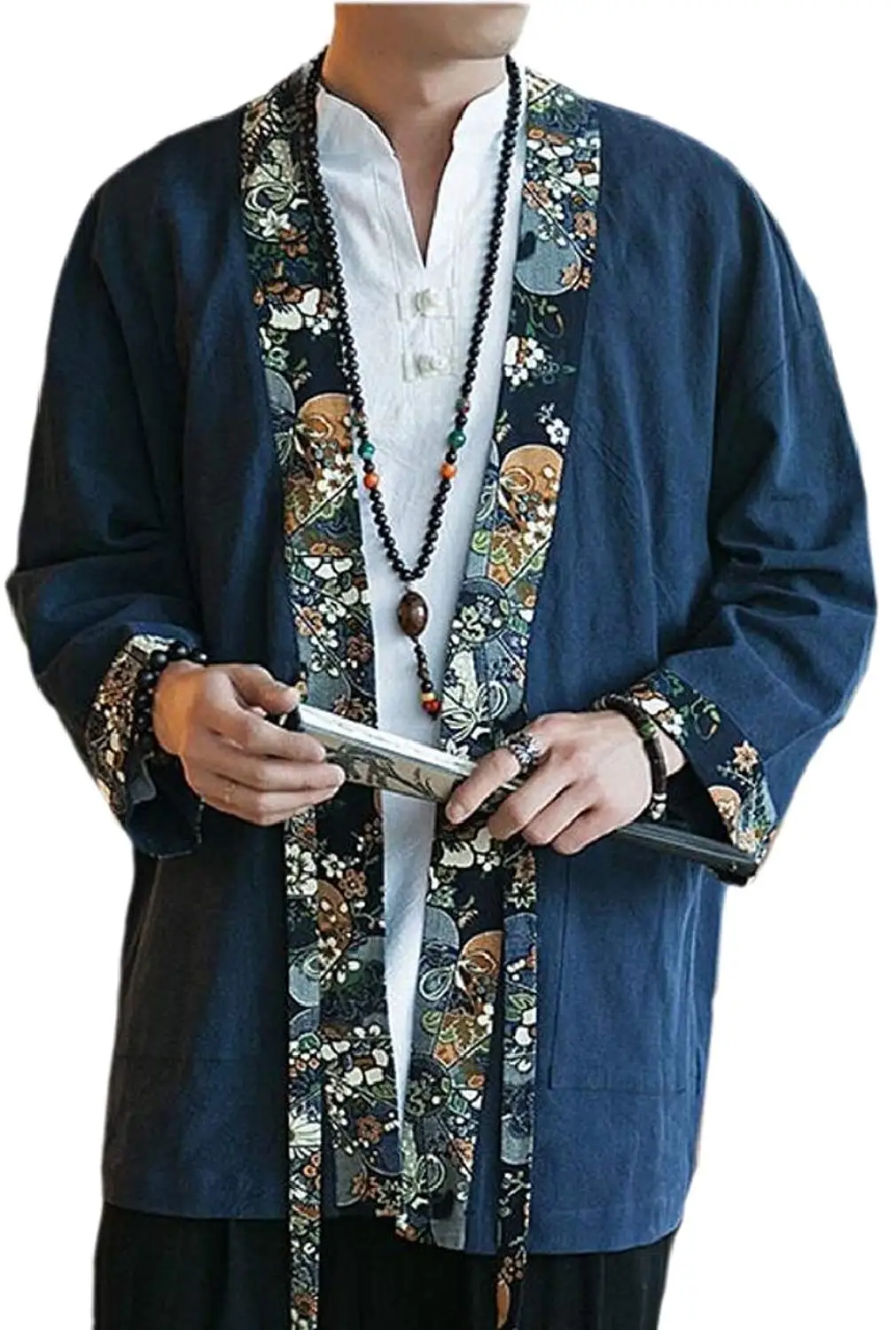 Winwinus Mens Print Plaid Long Sleeve Crewneck Pullover Hoodies Tops