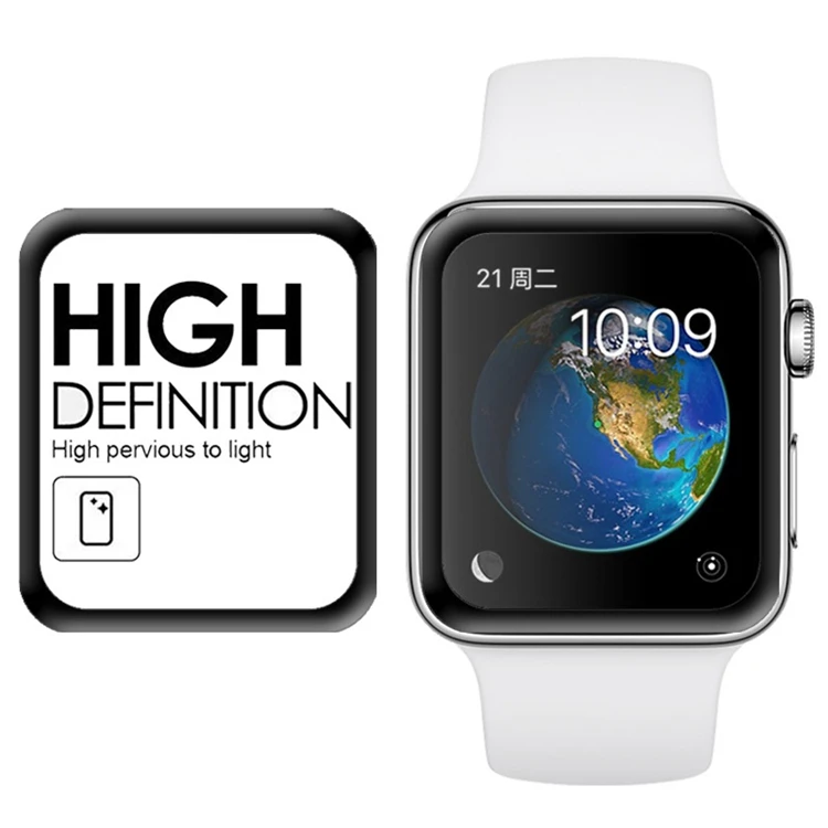 

3d full covered tempered glass for apple watch serial 4 screen protector 40mm 44mm