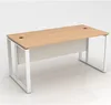 Chinese luxury wooden melamine surface,steel frame office desks