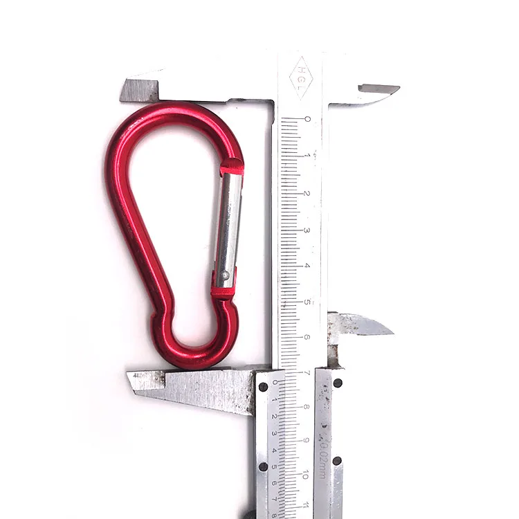 High Quality Aluminum Carabiner Hook D-shaped Carabiner Hook for Hiking Carabiner M8 Aluminium