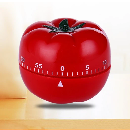 
1PC New 1 60min 360 Degree Tomato Timer Creative Kitchen Mechanical Timer Countdown Timer Reminder Alarm OK 0593 