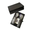 Luxury Grey Matt Printing Drawer Shaped Paper Packaging Wine Drawer Box With Gold Stamping Logo