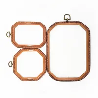 

Square Rectangle Octagon Embroidery Hoops Frame Set Plastic Bamboo Wooden Embroidery Hoop Rings DIY Needlecraft Sewing Tools