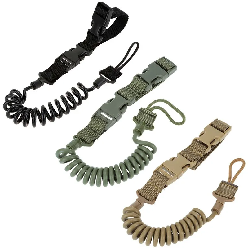 

Tactical gun sling 2 point Adjustable Bungee Airsoft Gun Strap System Paintball retractable camo gun sling, Tan, green,black