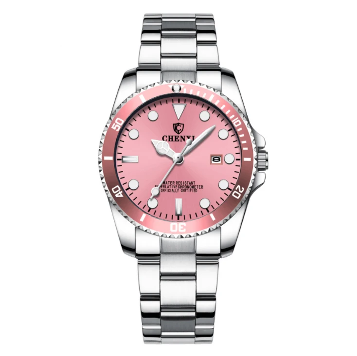 

Hot sale Top Brand Rollex Classic Women Luxury Quartz Watch calendar waterproof Luminous watch Custom Logo