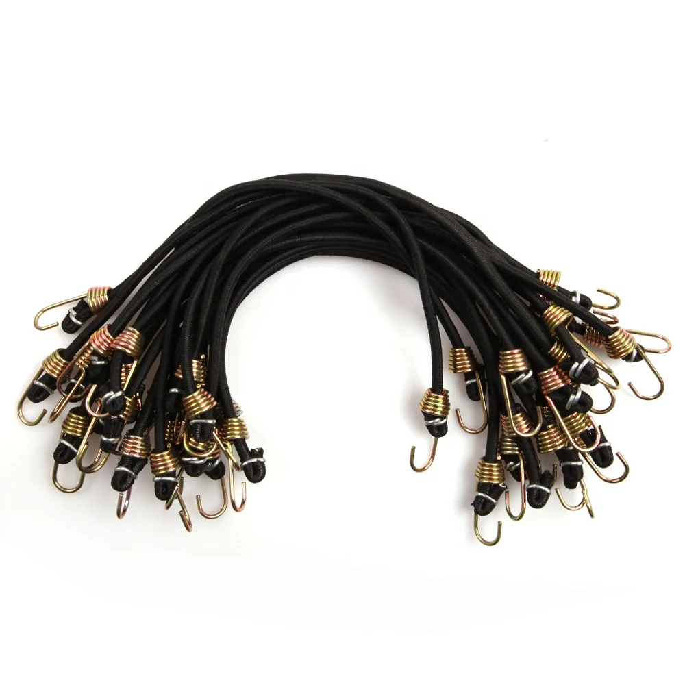 20 piece 4mm mini elastic bungee cord set, View mini bungee cord