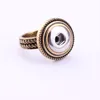 personalized unique design ginger snap button ring supplier