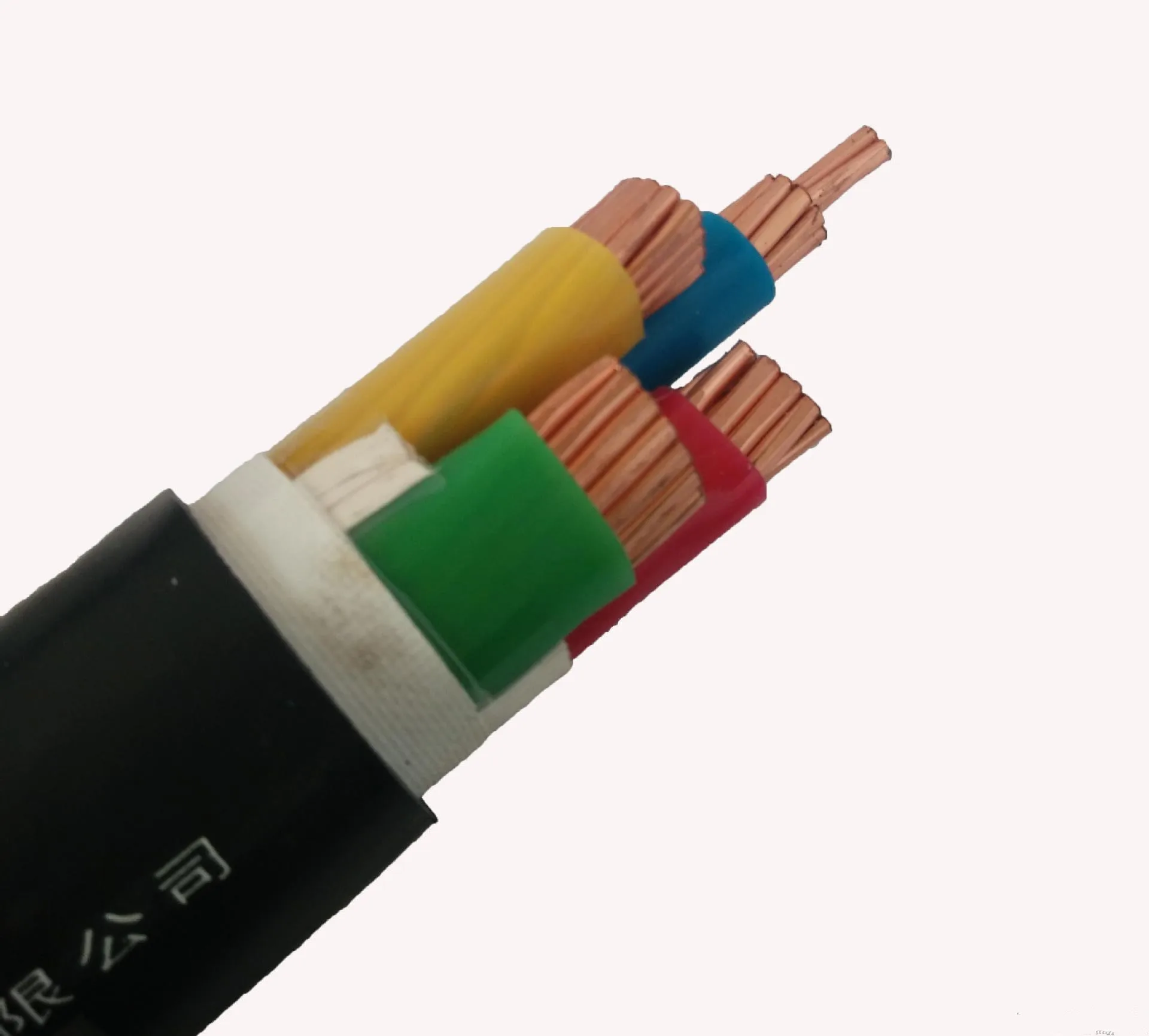 0.6/1kv /cu/XLPE/PVC/FRLS-PVC. Electronic|Electric Cable,600v/1000v,za-YJV, (4x50+1x25)mm^2, Black(4+1cores:Yellow, Green, Red, Blue, Black), 179a. Кабель NYY SM 5*2,5. YJV.