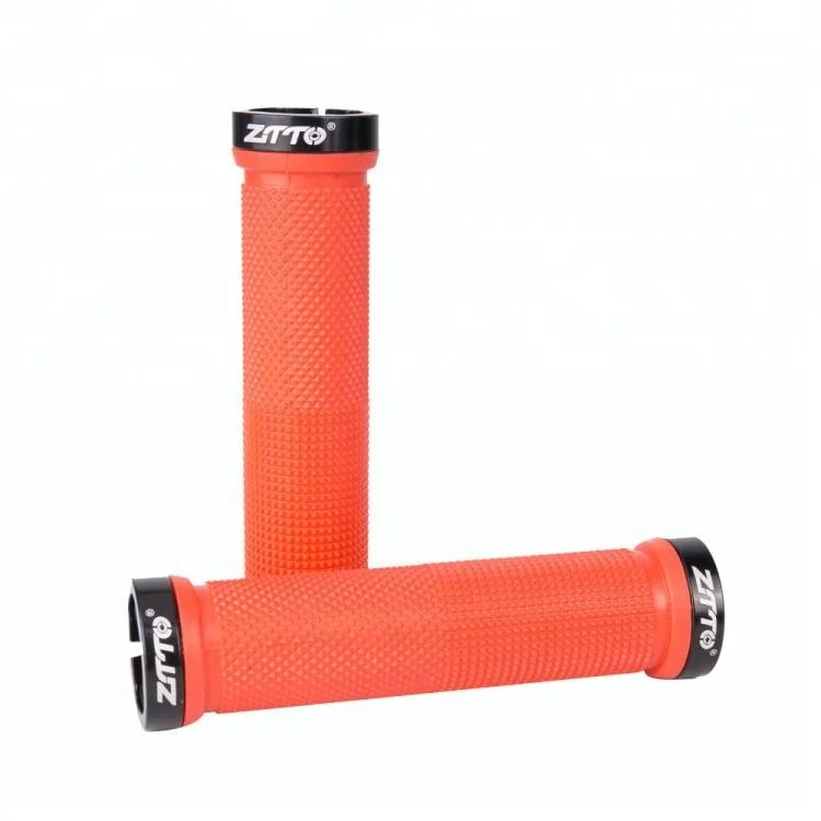 

1Pair ZTTO Cycling Lockable Handle Grip Anti slip Grips for MTB Folding Bike Handlebar bicycle parts AG-16 Alloy + Rubber, Please see the pictures