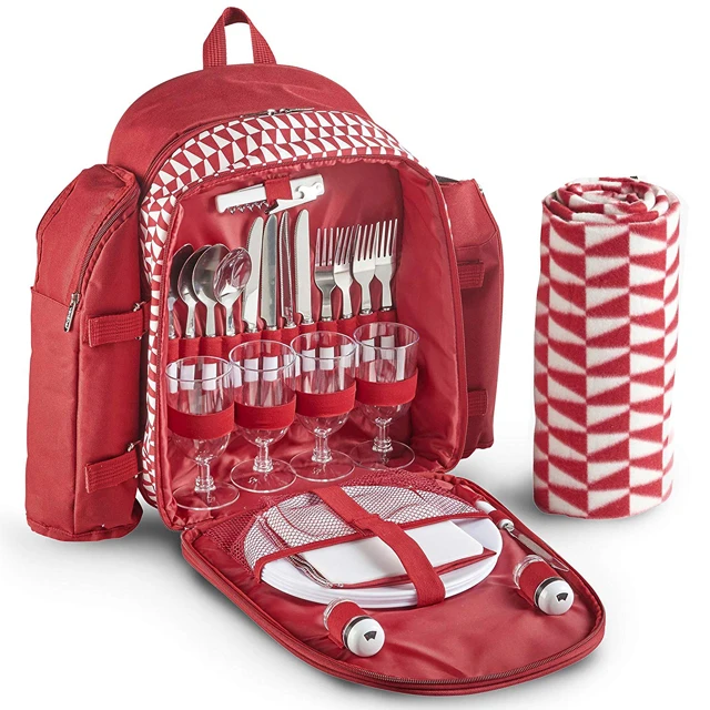 4 person picnic bag set