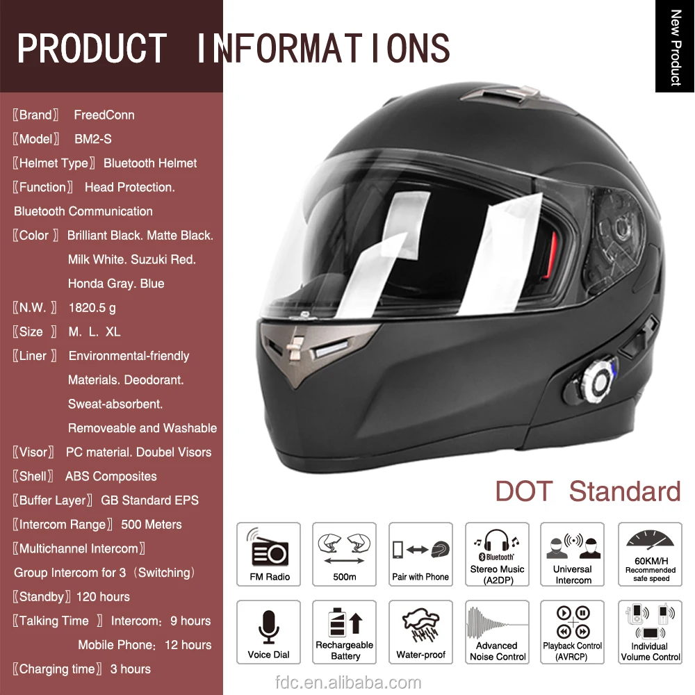 motorcycle helmet with built in speakers