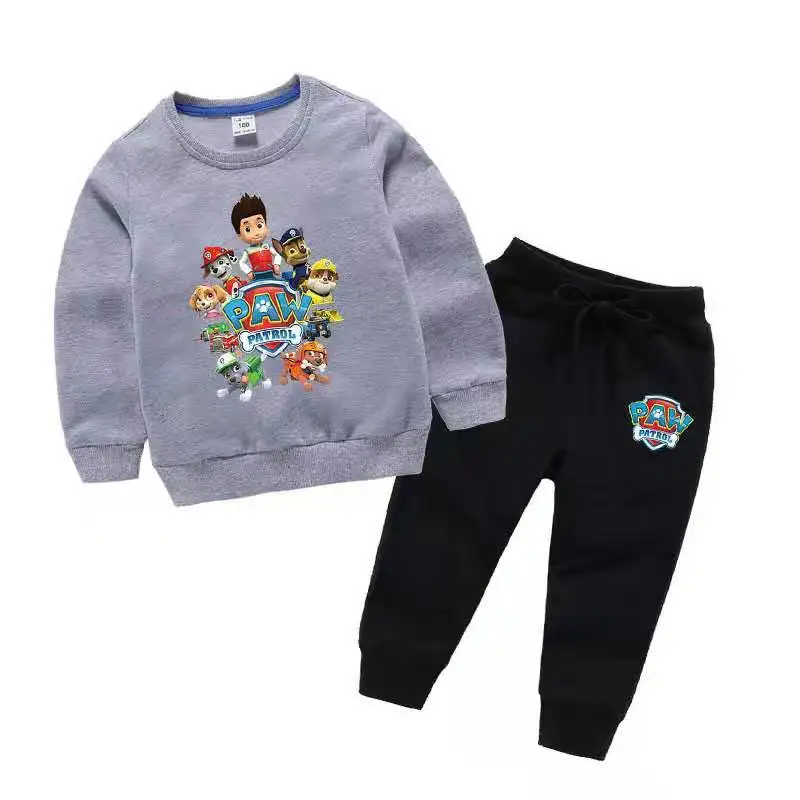 Boys set 2019 new kids clothing two-piece sweater Wei pants two-piece