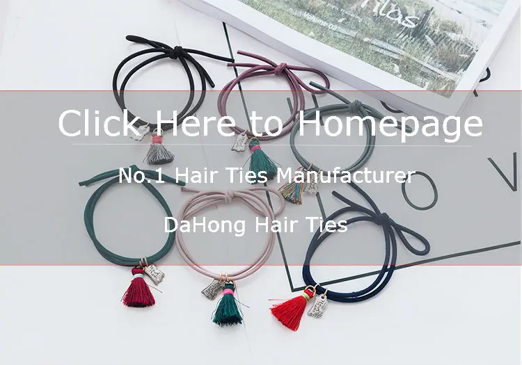 Wholesale Custom Designer Fashion Elastic Soft Hair Ties Bracelets