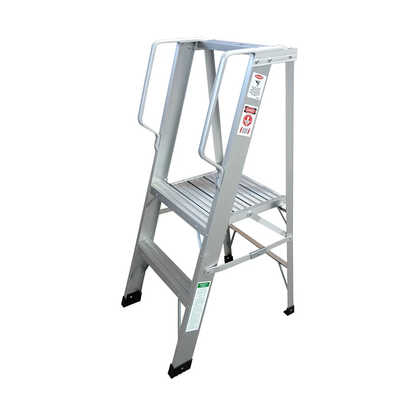 
2 3 4 Steps Single Sided Folding Aluminum Platform Ladder  (60835333072)