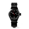 Simple watch with date feature stainless steel watch with nylon band for men