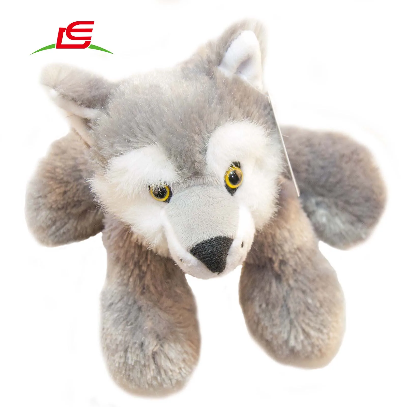 gray wolf stuffed animal