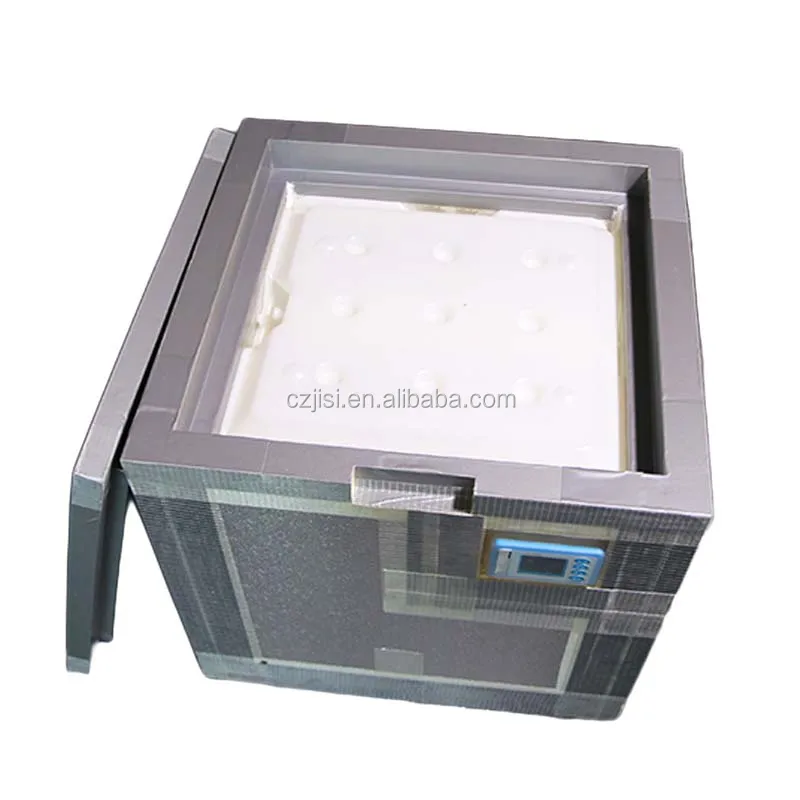 

Factory Customize Coolers Rotomolded Handling Insulated Ice Box Thermal Vacuum Insulation Panel+pu Foam,pu + VIP Food 35x35x35cm