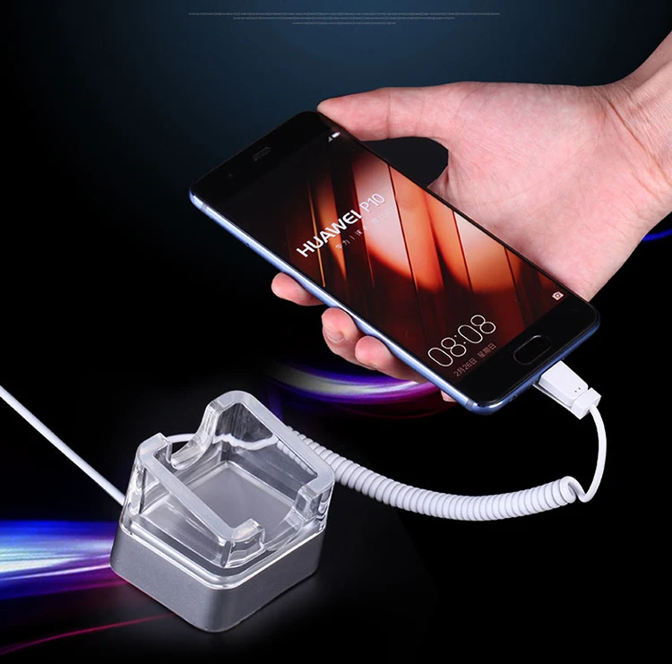 Retail Smartphone Security Alarm Display Holder Eas Anti Theft Cable