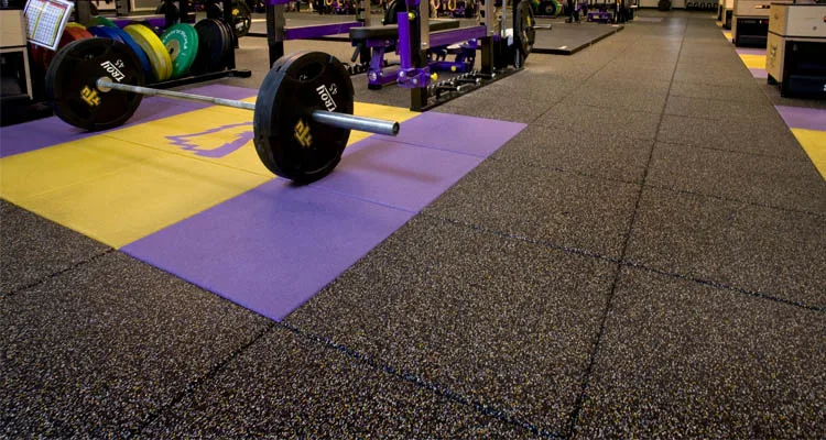 Non Slip Fitness Rubber Mat Tiles