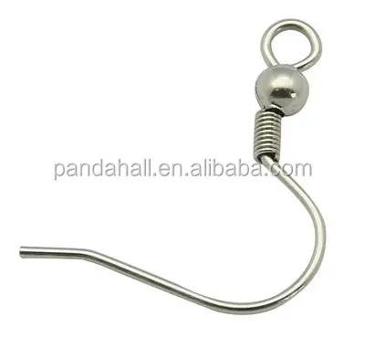 

Pandahall Wholesale 304 Stainless Steel Dangle Earring Hooks, Stainless steel color