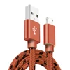Best Selling Woven Nylon Fabric usb cable 2 and 1 data lines with aluminum alloy shell for Iphone for Android use