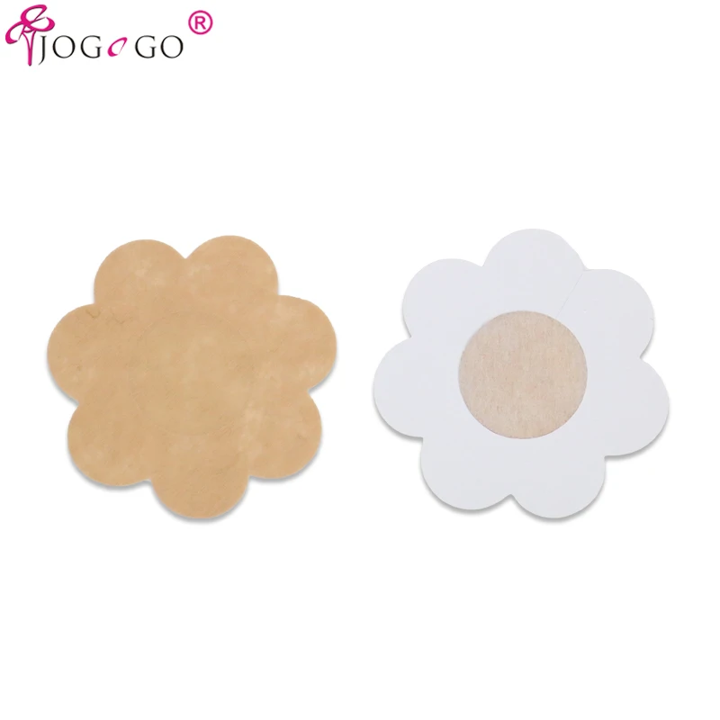 

Beautiful Fabric Invisible Nipple Pad Covers Lift Tape Stick Women Bosom Bra Patch Disposable, Nude