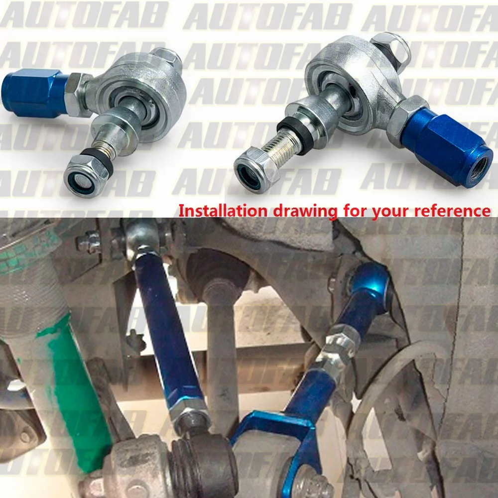 Autofab2pc Rear Suspension Adjustable Outer Tie Rod End Arm For Nissan