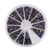 New Arrival #PNR-85 Black AB 3mm 3D Decoration Nail Art Charm Studs Flat Back Charm Resin Nail Rhinestone