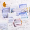 Promotion Self-Stick Office Memo Note Pad Sticky Note Paper Posted Writing Pads Creative Nature Scenery Purple style Sticky Note