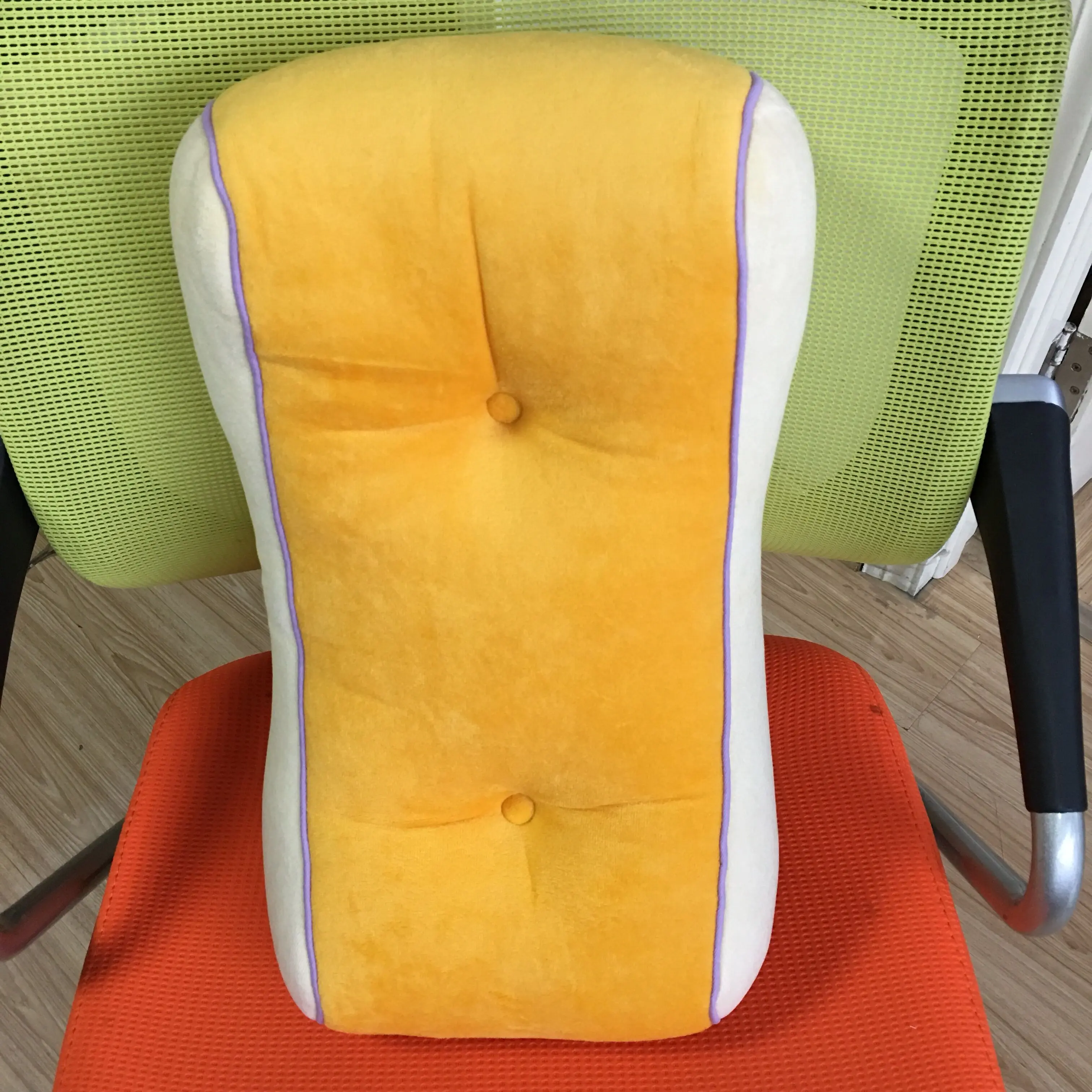 Anti-decubitus Seat Cushion Polyester Cotton Memory Foam Bbl Pillow