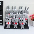 10pcs lot Anime Kantai Collection Shimakaze Rabbit Plush Pendants Keychain Soft Stuffed Doll 14cm Free Shipping