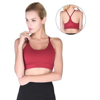 youth red sports bra