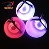 rainbow colour led flashing poi ball for party favors,light up led glowing poi ball