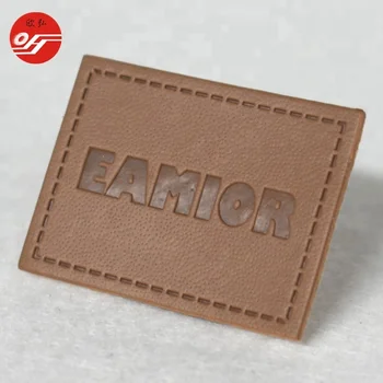 Directly Factory Customized Heat Press Laser Cut Real Leather Patches ...