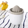 New arrival custom porcelain fruit fresh lemon squeezer with silicone